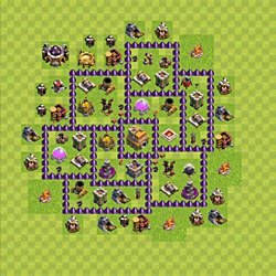 Base plan (layout), Town Hall Level 7 for trophies (defense) (#116)