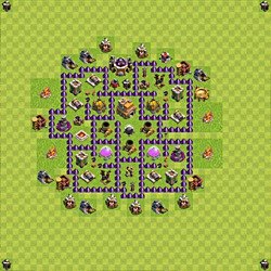 Base plan (layout), Town Hall Level 7 for trophies (defense) (#118)