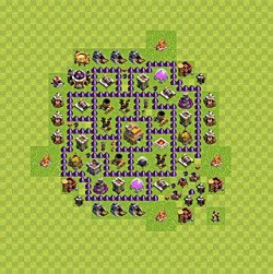 Base plan (layout), Town Hall Level 7 for trophies (defense) (#121)