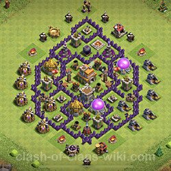 Base plan (layout), Town Hall Level 7 for trophies (defense) (#129)