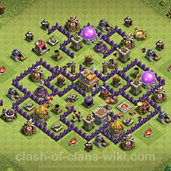 Base plan (layout), Town Hall Level 7 for trophies (defense) (#131)