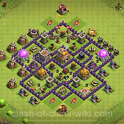 Base plan (layout), Town Hall Level 7 for trophies (defense) (#2135)