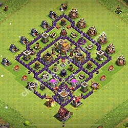 Base plan (layout), Town Hall Level 7 for trophies (defense) (#2340)