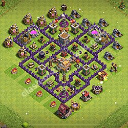 Base plan (layout), Town Hall Level 7 for trophies (defense) (#2378)