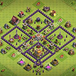 Base plan (layout), Town Hall Level 7 for trophies (defense) (#3420)