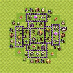 Base plan (layout), Town Hall Level 7 for trophies (defense) (#35)