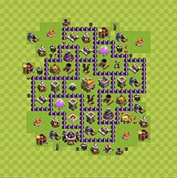 Base plan (layout), Town Hall Level 7 for trophies (defense) (#36)