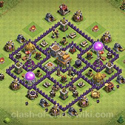 Base plan (layout), Town Hall Level 7 for trophies (defense) (#384)