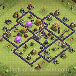 Base plan (layout), Town Hall Level 7 for trophies (defense) (#390)