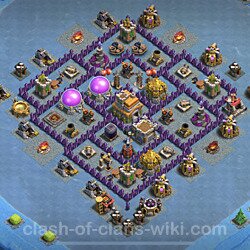 Base plan (layout), Town Hall Level 7 for trophies (defense) (#409)