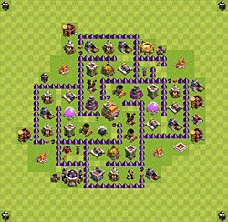 Base plan (layout), Town Hall Level 7 for trophies (defense) (#41)