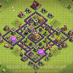 Base plan (layout), Town Hall Level 7 for trophies (defense) (#419)