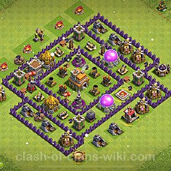 Base plan (layout), Town Hall Level 7 for trophies (defense) (#694)