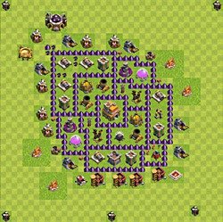 Base plan (layout), Town Hall Level 7 for trophies (defense) (#71)
