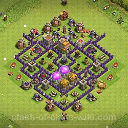 Base plan (layout), Town Hall Level 7 for trophies (defense) (#728)