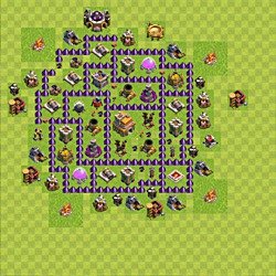 Base plan (layout), Town Hall Level 7 for trophies (defense) (#76)