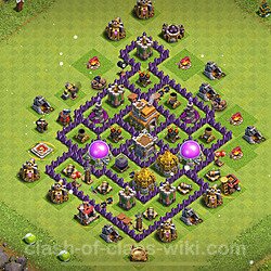 Base plan (layout), Town Hall Level 7 for trophies (defense) (#822)