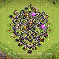 Base plan (layout), Town Hall Level 7 for trophies (defense) (#890)