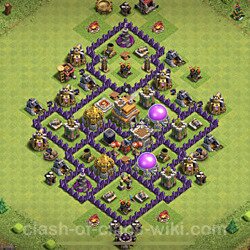 Base plan (layout), Town Hall Level 7 for trophies (defense) (#9)
