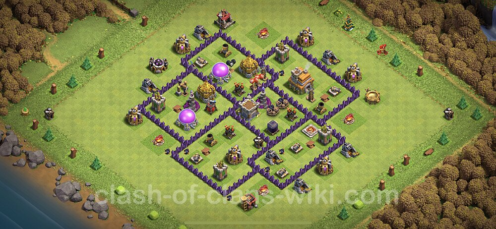 Best Town Hall 7 Base Copy Link Best Base TH7 with Link, Hybrid Anti Everything - Town Hall Level 7