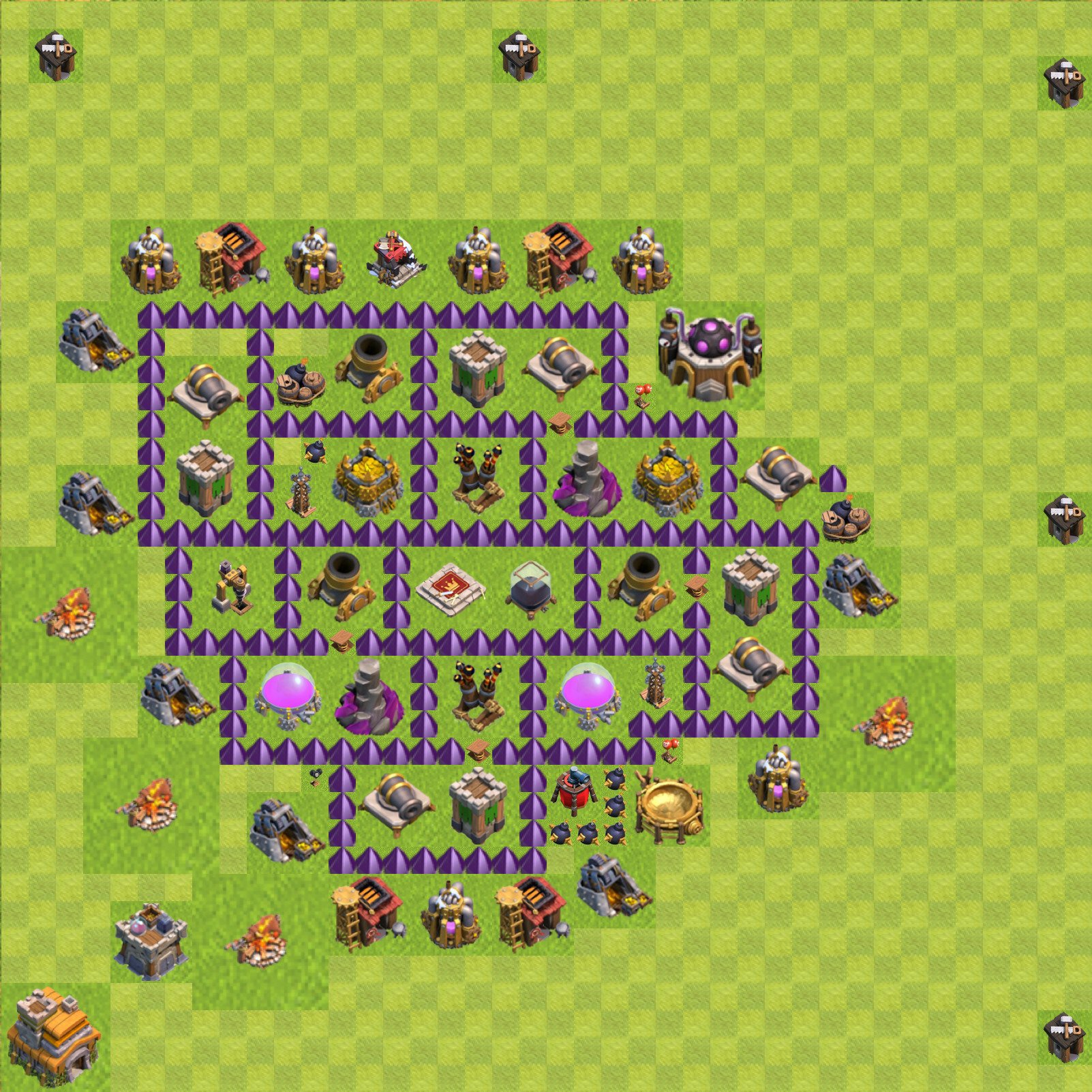 Base hdv 7 clash of clans