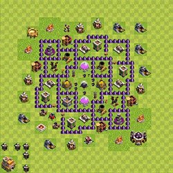 Base plan (layout), Town Hall Level 7 for farming (#102)