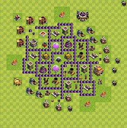 Base plan (layout), Town Hall Level 7 for farming (#104)
