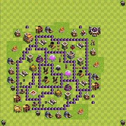 Base plan (layout), Town Hall Level 7 for farming (#106)