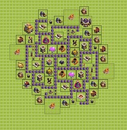 Base plan (layout), Town Hall Level 7 for farming (#11)