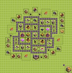 Base plan (layout), Town Hall Level 7 for farming (#12)