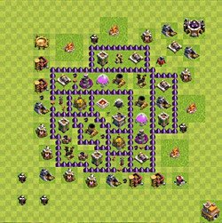 Base plan (layout), Town Hall Level 7 for farming (#123)