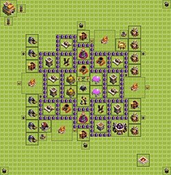 Base plan (layout), Town Hall Level 7 for farming (#13)