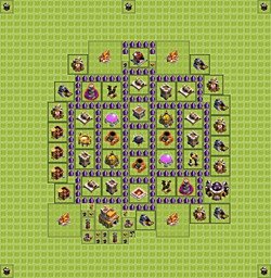 Base plan (layout), Town Hall Level 7 for farming (#14)