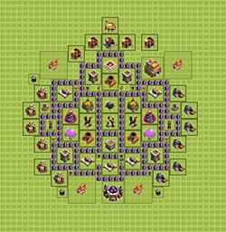 Base plan (layout), Town Hall Level 7 for farming (#15)