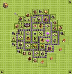 Base plan (layout), Town Hall Level 7 for farming (#19)