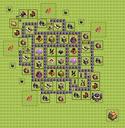 Base plan (layout), Town Hall Level 7 for farming (#21)