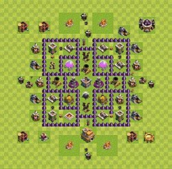 Base plan (layout), Town Hall Level 7 for farming (#28)