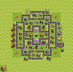 Base plan (layout), Town Hall Level 7 for farming (#30)