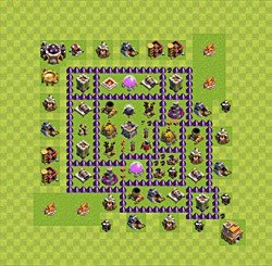 Base plan (layout), Town Hall Level 7 for farming (#36)