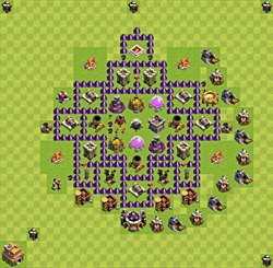 Base plan (layout), Town Hall Level 7 for farming (#37)