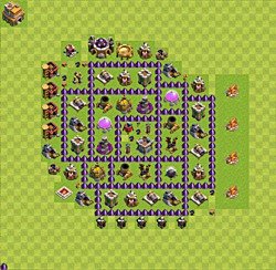 Base plan (layout), Town Hall Level 7 for farming (#38)