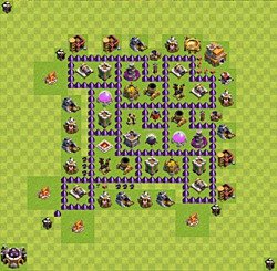 Base plan (layout), Town Hall Level 7 for farming (#39)
