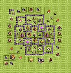 Base plan (layout), Town Hall Level 7 for farming (#4)