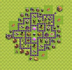 Base plan (layout), Town Hall Level 7 for farming (#40)