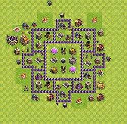Base plan (layout), Town Hall Level 7 for farming (#42)