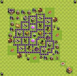 Base plan (layout), Town Hall Level 7 for farming (#43)