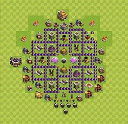 Base plan (layout), Town Hall Level 7 for farming (#51)