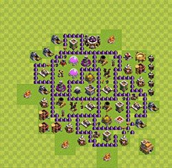 Base plan (layout), Town Hall Level 7 for farming (#64)