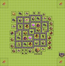 Base plan (layout), Town Hall Level 7 for farming (#7)