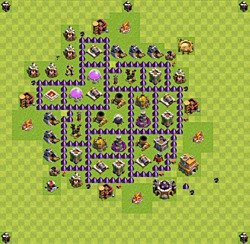 Base plan (layout), Town Hall Level 7 for farming (#71)
